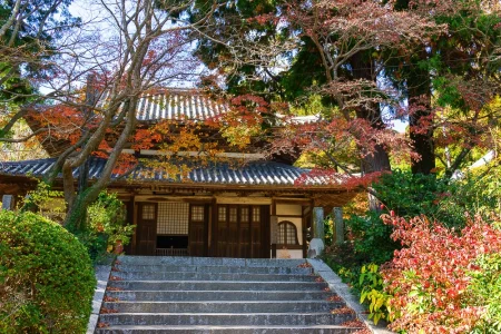 【下関・長府】覚苑寺！紅葉の階段と「和同開珎」ゆかりの古刹